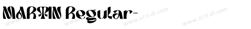 MARTIN Regular字体转换